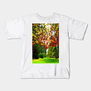 Autumn Acer Tree Westonbirt Arboretum Cotswolds Gloucestershire Kids T-Shirt